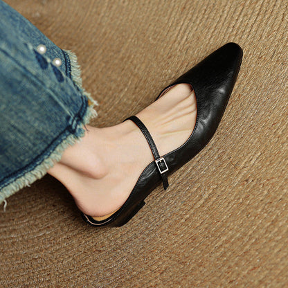 Elodie™ Leather Mary Jane Mules