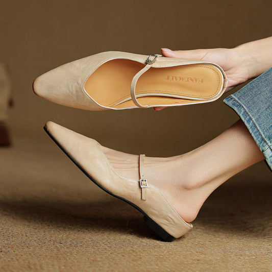 Elodie™ Leather Mary Jane Mules