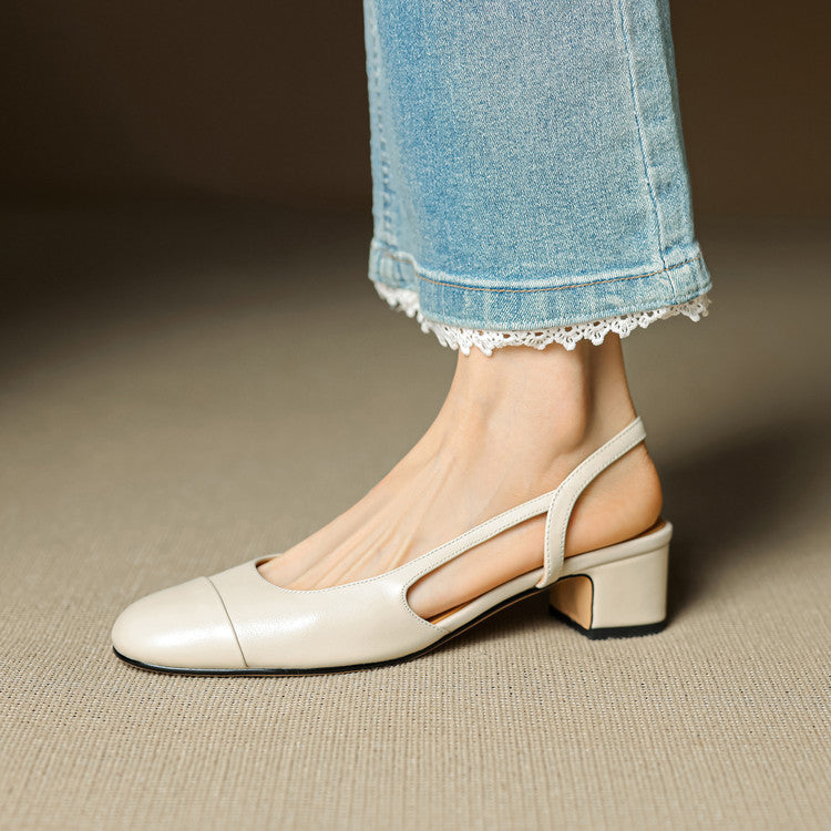 Maribel™ Leather Slingback Pumps