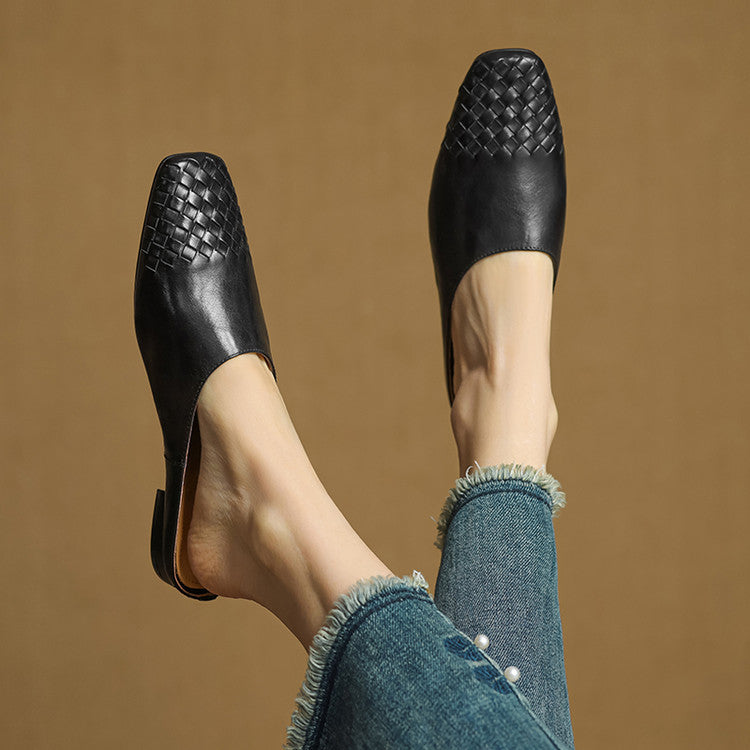 Elowyn™ Woven Leather Mule