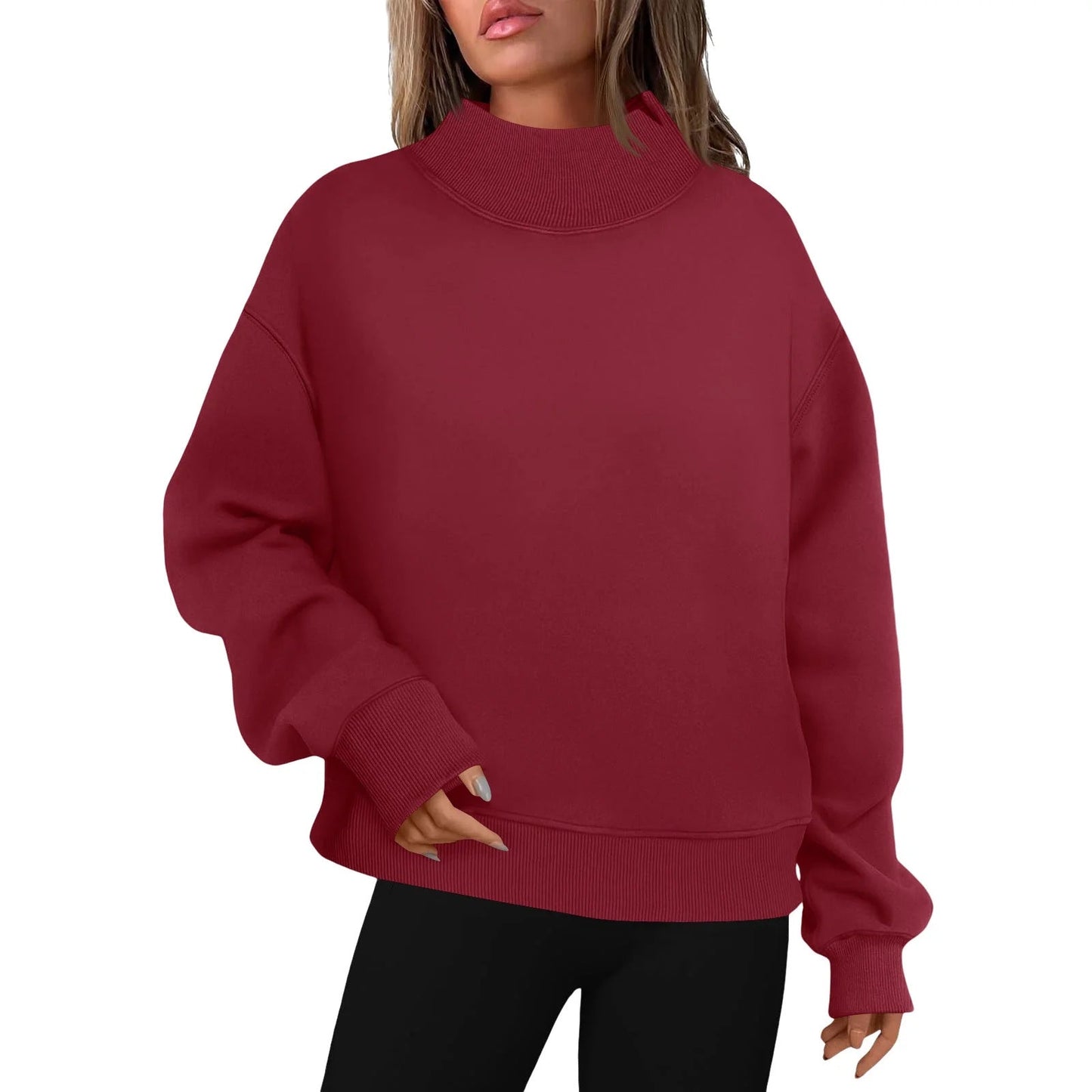 MARYLYN™ - Damtröja med polotröja och långärmad pullover