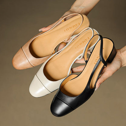 Maribel™ Leather Slingback Pumps