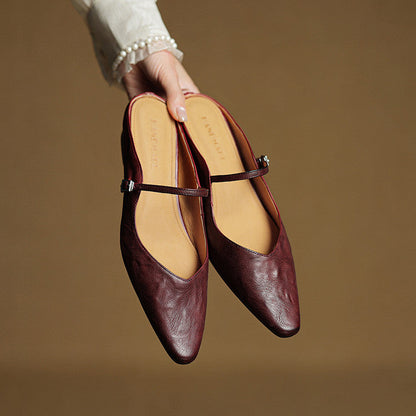 Elodie™ Leather Mary Jane Mules