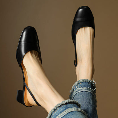 Maribel™ Leather Slingback Pumps