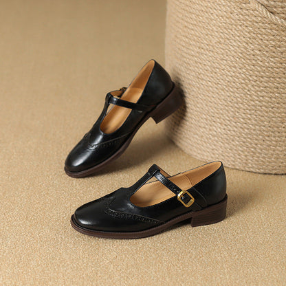 Ysolenne | Eleganta T-Bar Mary Janes