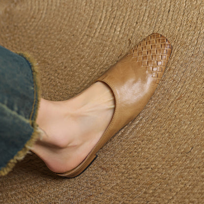 Elowyn™ Woven Leather Mule