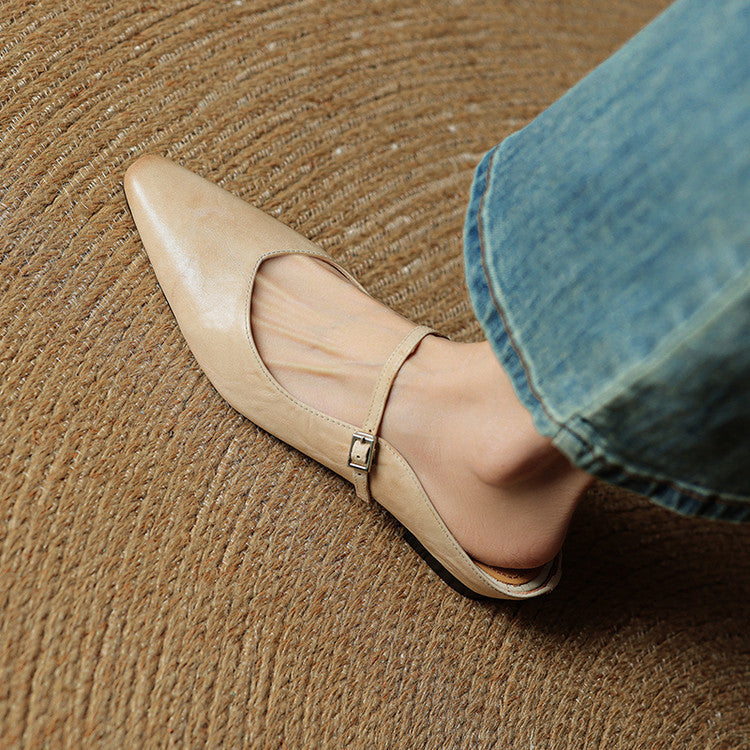 Elodie™ Leather Mary Jane Mules
