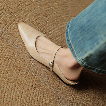 Elodie™ Leather Mary Jane Mules
