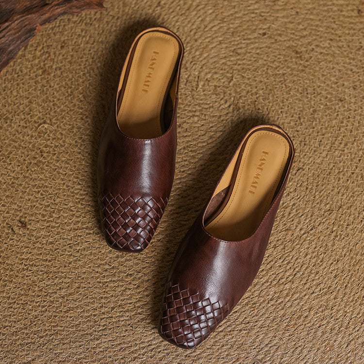 Elowyn™ Woven Leather Mule