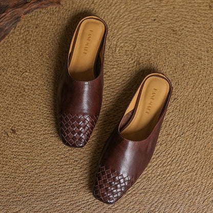 Elowyn™ Woven Leather Mule