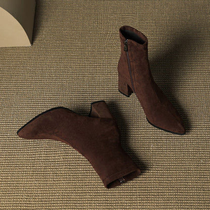 Marcelle™ Leather Block Heel Boots
