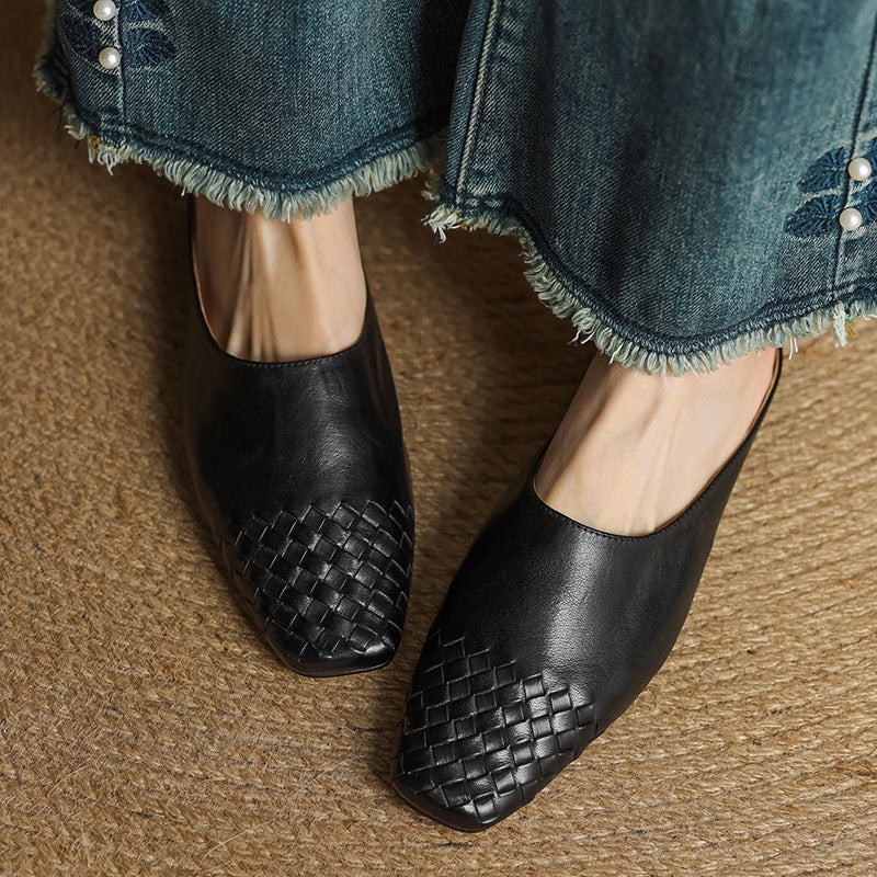 Elowyn™ Woven Leather Mule