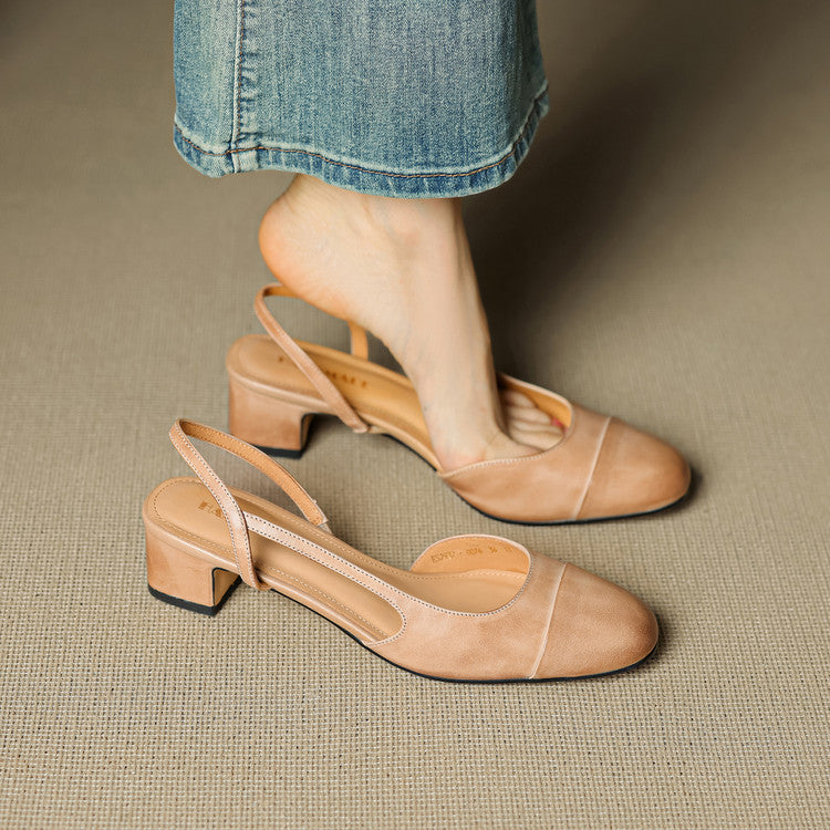 Maribel™ Leather Slingback Pumps