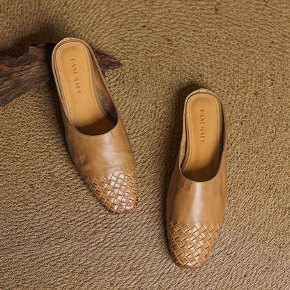 Elowyn™ Woven Leather Mule