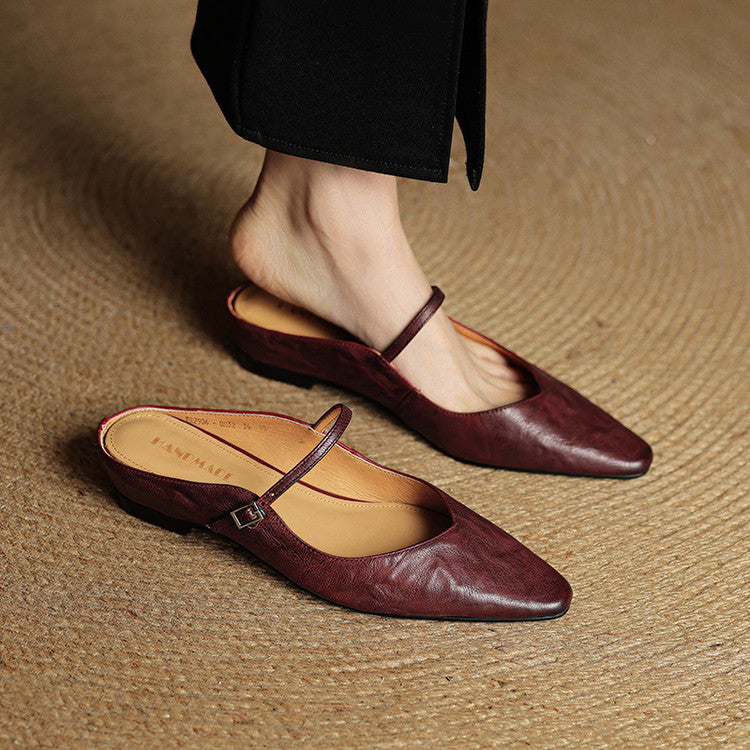 Elodie™ Leather Mary Jane Mules