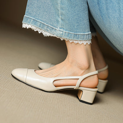 Maribel™ Leather Slingback Pumps
