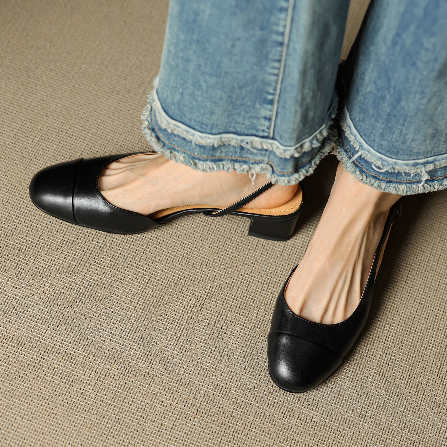 Maribel™ Leather Slingback Pumps