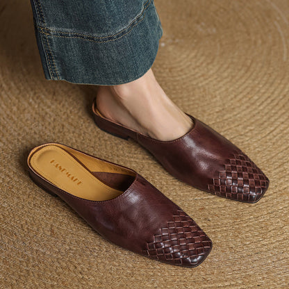 Elowyn™ Woven Leather Mule