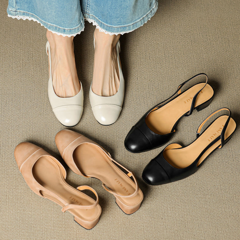 Maribel™ Leather Slingback Pumps