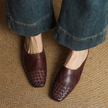 Elowyn™ Woven Leather Mule