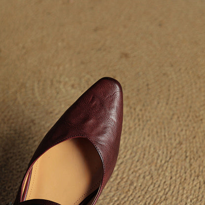 Elodie™ Leather Mary Jane Mules