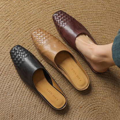 Elowyn™ Woven Leather Mule