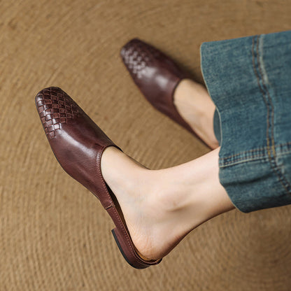 Elowyn™ Woven Leather Mule