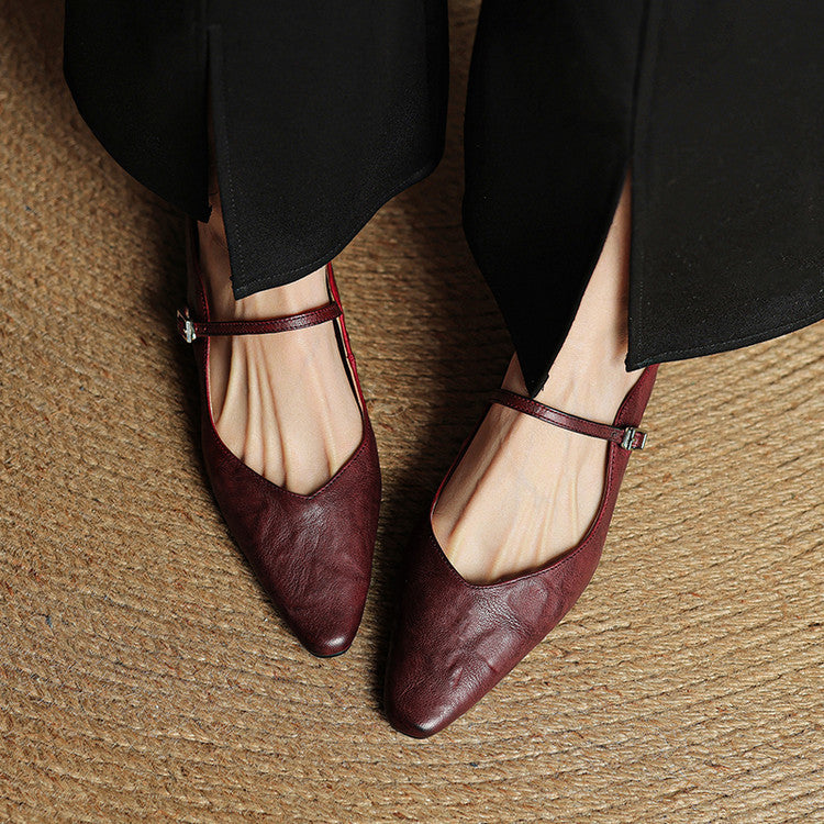 Elodie™ Leather Mary Jane Mules