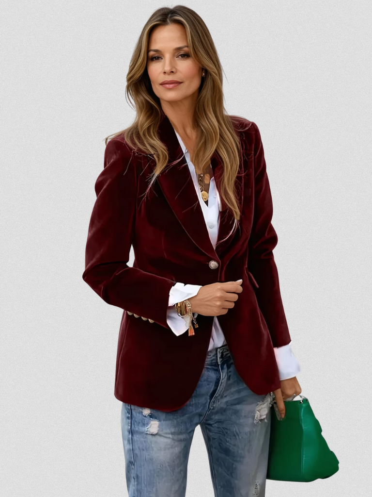 Vivian™ Velvet Touch Blazer