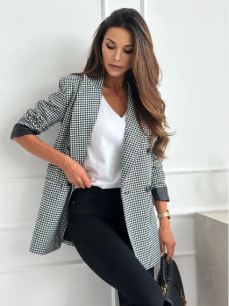 Zephyra™ Houndstooth Power Blazer
