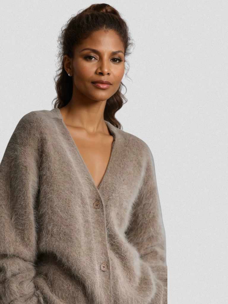 Lillian™ Cozy Fuzzy Knit Cardigan