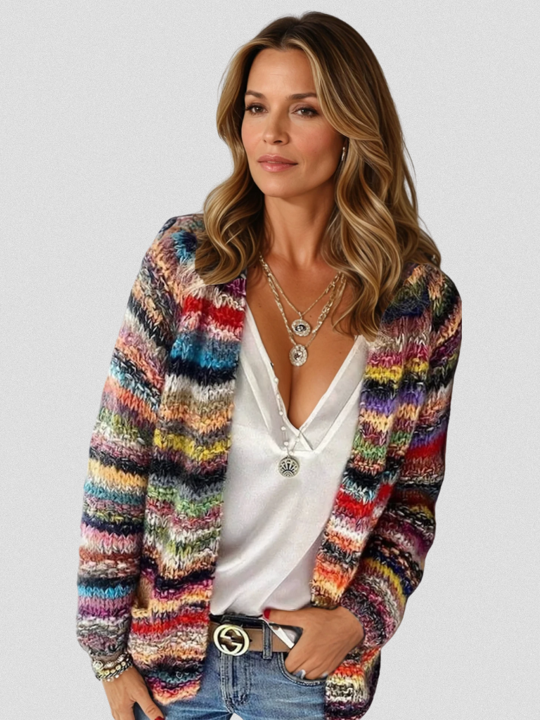Patricia™ Cozy Multicolor Knit Cardigan