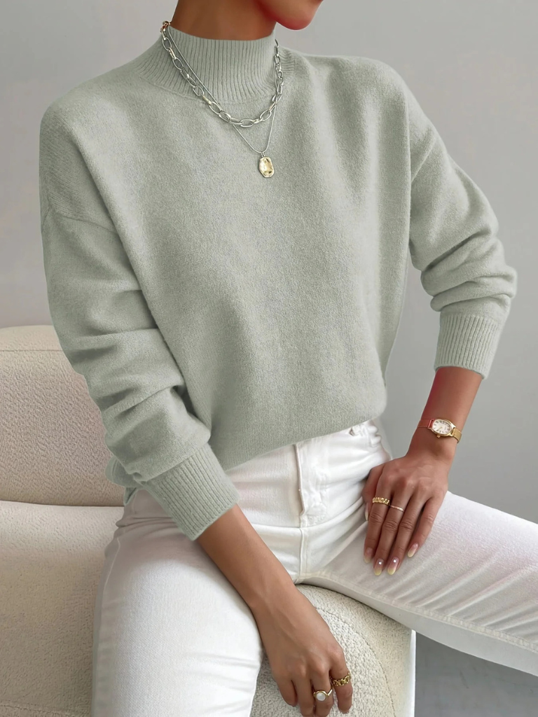 Kathleen™ Cozy High-Neck Knit Sweater