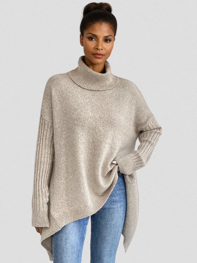 Lorraine™ Cozy High-Neck Knit Sweater