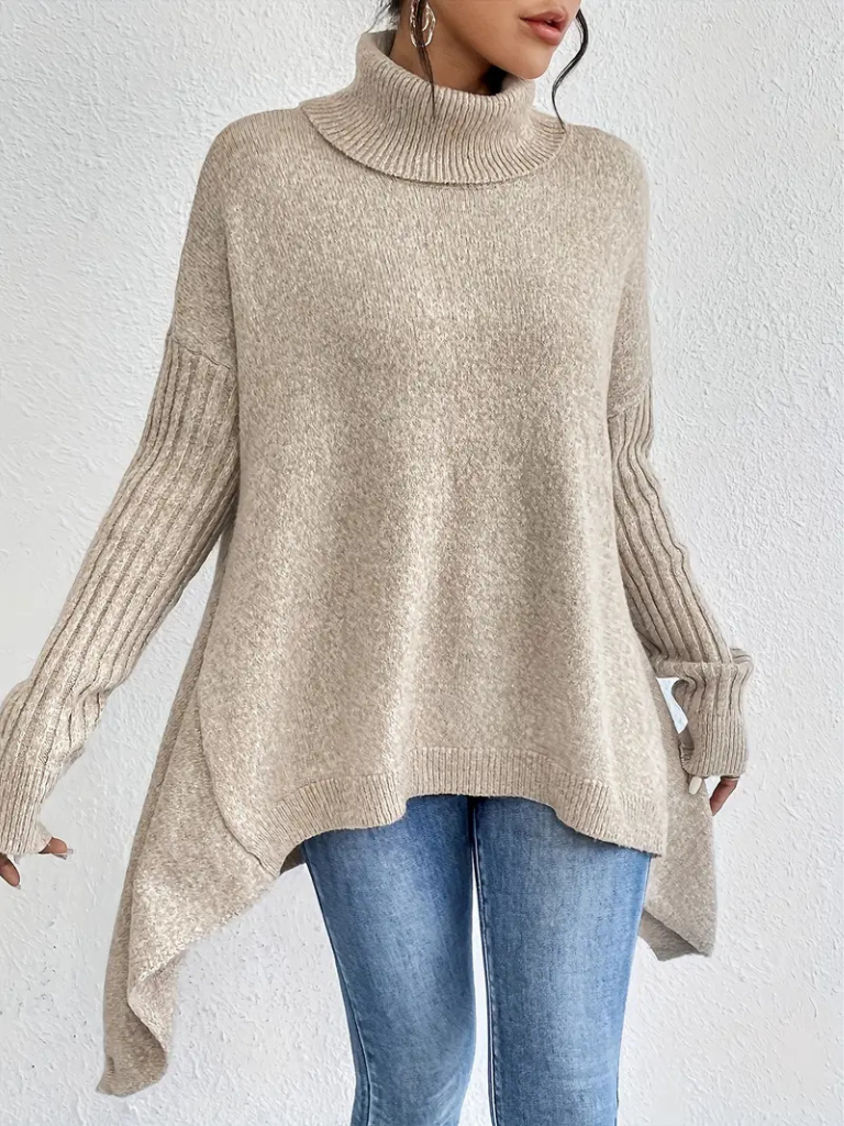 Lorraine™ Cozy High-Neck Knit Sweater