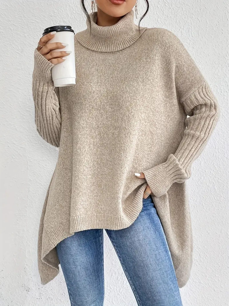 Lorraine™ Cozy High-Neck Knit Sweater