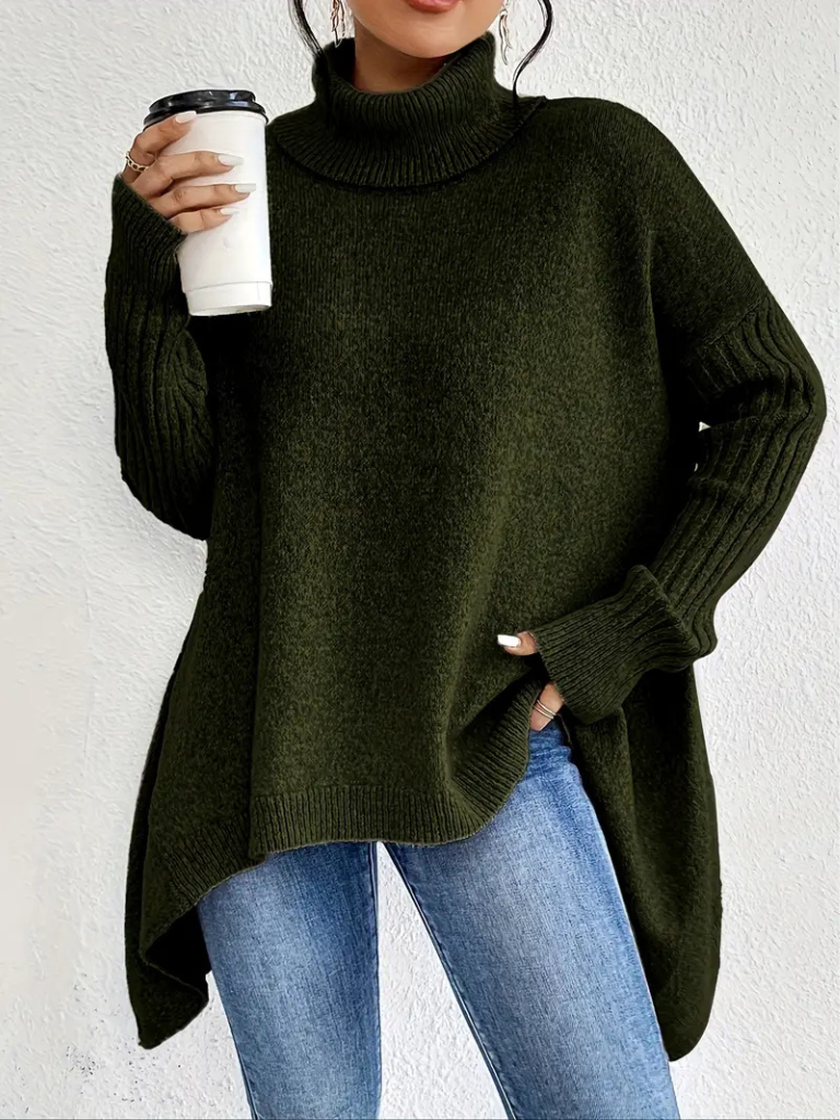 Lorraine™ Cozy High-Neck Knit Sweater