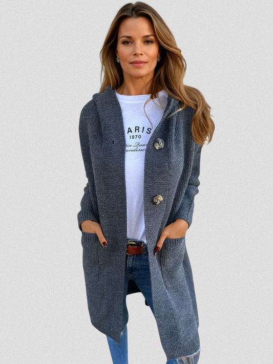 Janet™ Cozy Longline Knit Cardigan