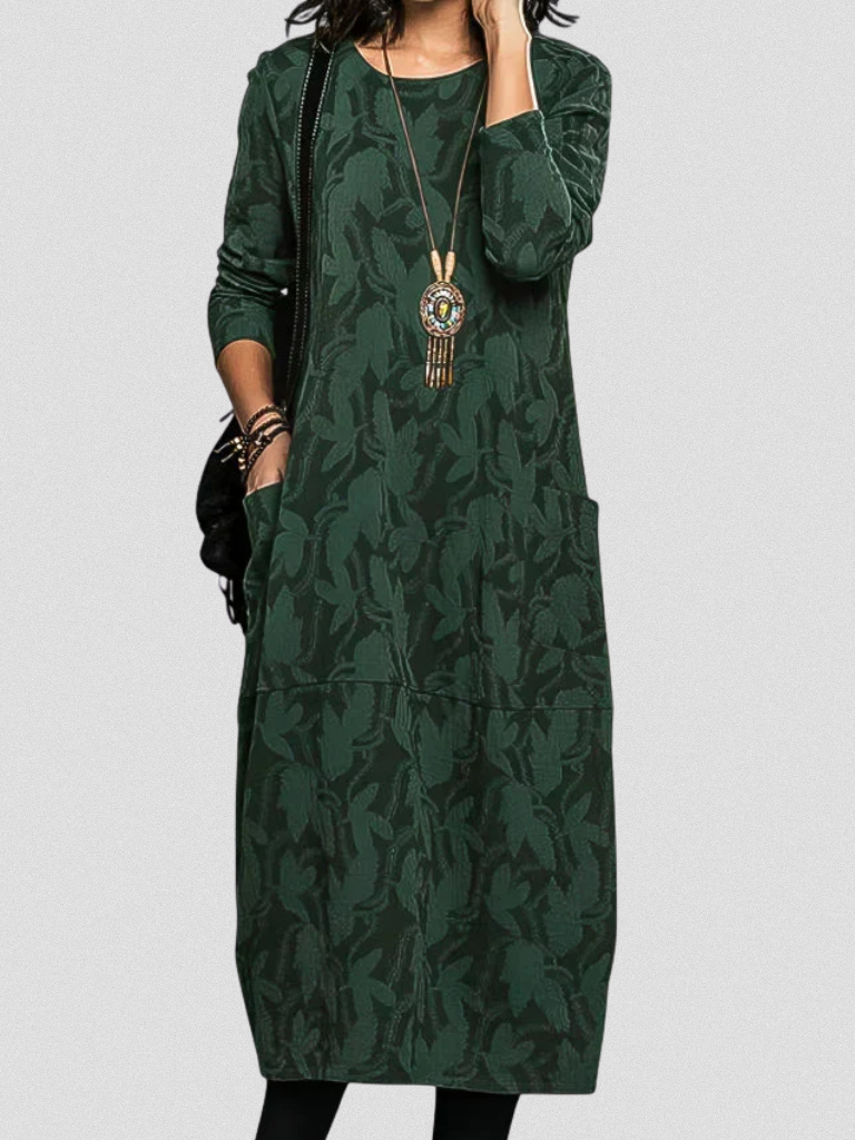 Harper™ Woven Long-Sleeve Dress