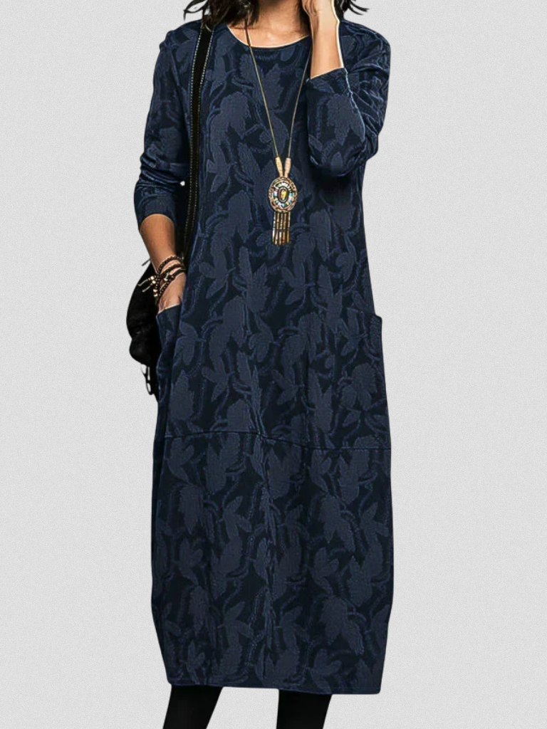 Harper™ Woven Long-Sleeve Dress