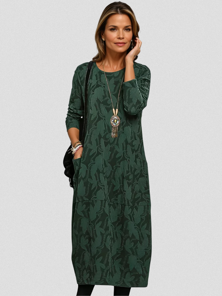 Harper™ Woven Long-Sleeve Dress