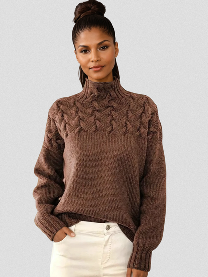 Martha™ Cozy Roll-Neck Knit Sweater