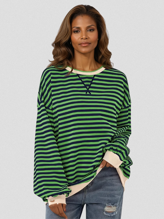 Sharon™ Cozy Striped Knit Sweater