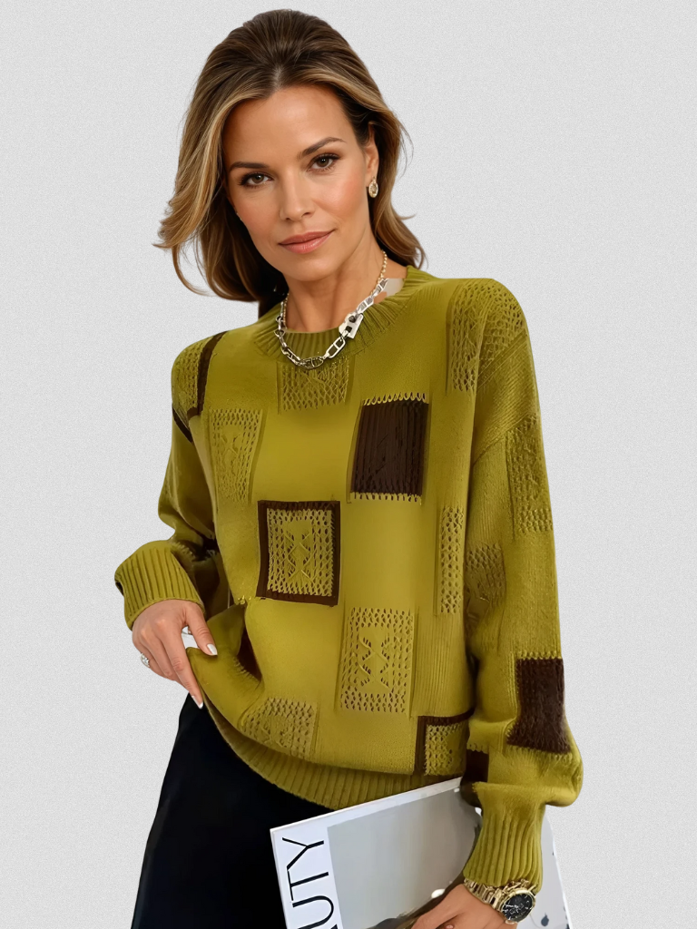 Patricia™ Cozy Openwork Knit Sweater