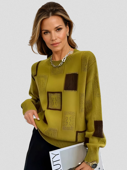 Patricia™ Cozy Openwork Knit Sweater
