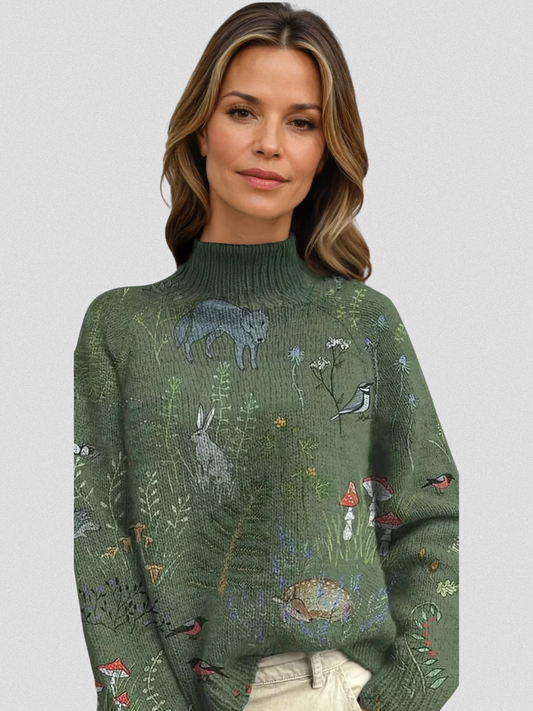 Janice™ Cozy Textured Turtleneck Sweater
