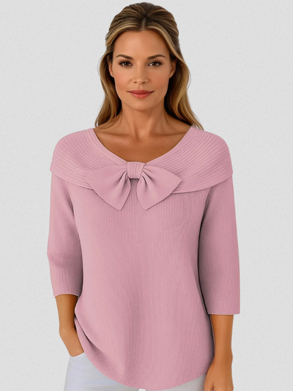 Diana™ Cozy Bow Knit Top