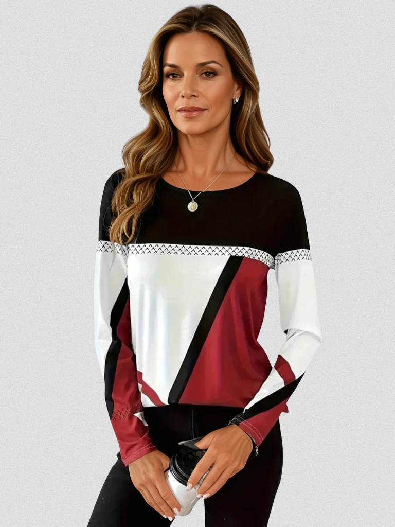 Carol™ Cozy Printed Knit Sweater