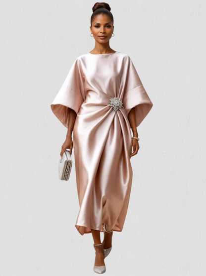 Camille™ Satin Beaded Dress