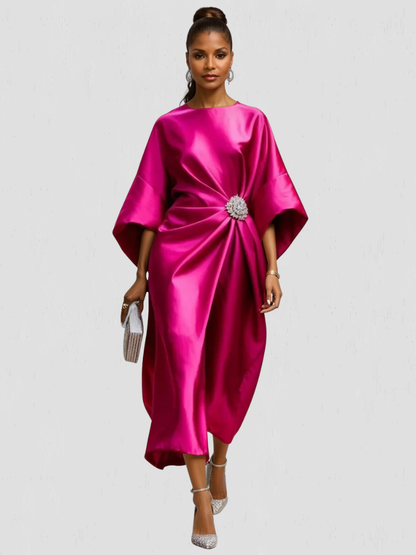 Camille™ Satin Beaded Dress